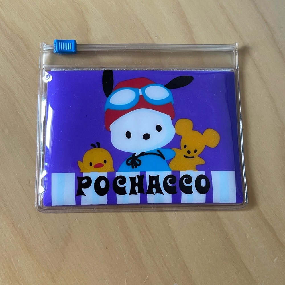 SANRIO - Vintage 1999 Pochacco purple coin or card case